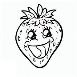Dibujo para colorear: Fresa (Comida y Nutrición) #186952 - Dibujos para Colorear e Imprimir Gratis