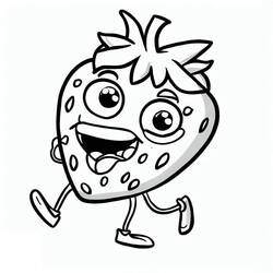 Dibujo para colorear: Fresa (Comida y Nutrición) #186955 - Dibujos para Colorear e Imprimir Gratis