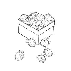 Dibujo para colorear: Fresa (Comida y Nutrición) #186957 - Dibujos para Colorear e Imprimir Gratis