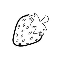 Dibujo para colorear: Fresa (Comida y Nutrición) #186961 - Dibujos para Colorear e Imprimir Gratis