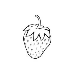 Dibujo para colorear: Fresa (Comida y Nutrición) #186966 - Dibujos para Colorear e Imprimir Gratis