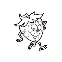 Dibujo para colorear: Fresa (Comida y Nutrición) #186969 - Dibujos para Colorear e Imprimir Gratis