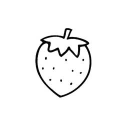 Dibujo para colorear: Fresa (Comida y Nutrición) #186970 - Dibujos para Colorear e Imprimir Gratis