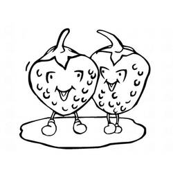 Dibujo para colorear: Fresa (Comida y Nutrición) #186974 - Dibujos para Colorear e Imprimir Gratis