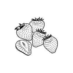Dibujo para colorear: Fresa (Comida y Nutrición) #186979 - Dibujos para Colorear e Imprimir Gratis