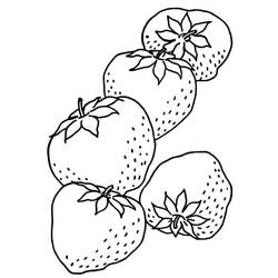 Dibujo para colorear: Fresa (Comida y Nutrición) #186980 - Dibujos para Colorear e Imprimir Gratis