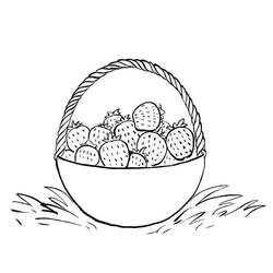 Dibujo para colorear: Fresa (Comida y Nutrición) #186984 - Dibujos para Colorear e Imprimir Gratis