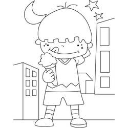 Dibujos para colorear: Helado - Dibujos para Colorear e Imprimir Gratis