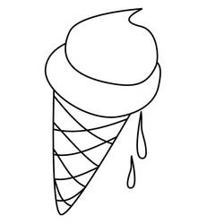 Dibujo para colorear: Helado (Comida y Nutrición) #177638 - Dibujos para Colorear e Imprimir Gratis