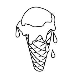 Dibujo para colorear: Helado (Comida y Nutrición) #177639 - Dibujos para Colorear e Imprimir Gratis