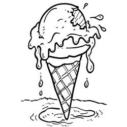 Dibujo para colorear: Helado (Comida y Nutrición) #218948 - Dibujos para Colorear e Imprimir Gratis