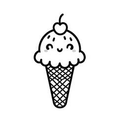 Dibujo para colorear: Helado (Comida y Nutrición) #218957 - Dibujos para Colorear e Imprimir Gratis