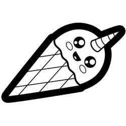Dibujo para colorear: Helado de Unicornio (Comida y Nutrición) #211765 - Dibujos para Colorear e Imprimir Gratis
