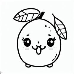 Dibujo para colorear: Limón (Comida y Nutrición) #185001 - Dibujos para Colorear e Imprimir Gratis