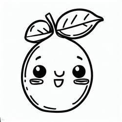 Dibujo para colorear: Limón (Comida y Nutrición) #185002 - Dibujos para Colorear e Imprimir Gratis