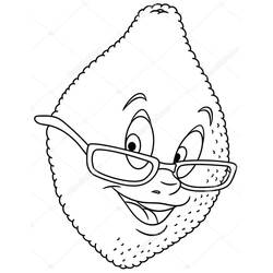 Dibujo para colorear: Limón (Comida y Nutrición) #185004 - Dibujos para Colorear e Imprimir Gratis