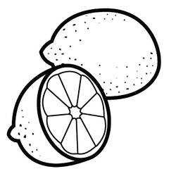 Dibujo para colorear: Limón (Comida y Nutrición) #185009 - Dibujos para Colorear e Imprimir Gratis