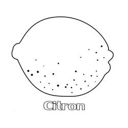 Dibujo para colorear: Limón (Comida y Nutrición) #185013 - Dibujos para Colorear e Imprimir Gratis