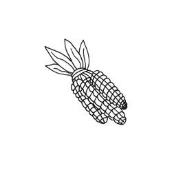 Dibujo para colorear: Maíz (Comida y Nutrición) #207445 - Dibujos para Colorear e Imprimir Gratis