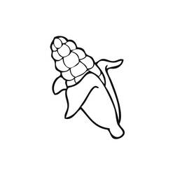 Dibujo para colorear: Maíz (Comida y Nutrición) #207461 - Dibujos para Colorear e Imprimir Gratis