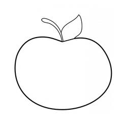 Dibujo para colorear: Manzanas (Comida y Nutrición) #209351 - Dibujos para Colorear e Imprimir Gratis