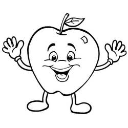 Dibujo para colorear: Manzanas (Comida y Nutrición) #209368 - Dibujos para Colorear e Imprimir Gratis
