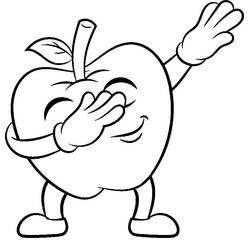 Dibujo para colorear: Manzanas (Comida y Nutrición) #209370 - Dibujos para Colorear e Imprimir Gratis