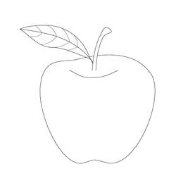 Dibujo para colorear: Manzanas (Comida y Nutrición) #209372 - Dibujos para Colorear e Imprimir Gratis