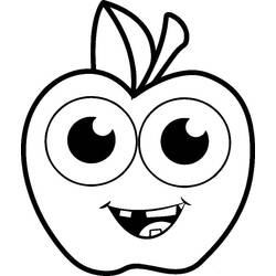 Dibujo para colorear: Manzanas (Comida y Nutrición) #209375 - Dibujos para Colorear e Imprimir Gratis
