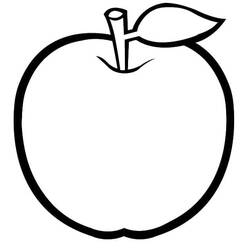 Dibujo para colorear: Manzanas (Comida y Nutrición) #209376 - Dibujos para Colorear e Imprimir Gratis