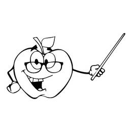 Dibujo para colorear: Manzanas (Comida y Nutrición) #209379 - Dibujos para Colorear e Imprimir Gratis
