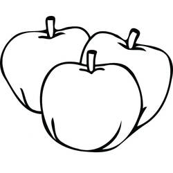 Dibujo para colorear: Manzanas (Comida y Nutrición) #209380 - Dibujos para Colorear e Imprimir Gratis