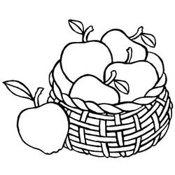 Dibujo para colorear: Manzanas (Comida y Nutrición) #209381 - Dibujos para Colorear e Imprimir Gratis