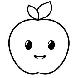 Dibujo para colorear: Manzanas (Comida y Nutrición) #209384 - Dibujos para Colorear e Imprimir Gratis