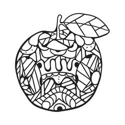 Dibujo para colorear: Manzanas (Comida y Nutrición) #209385 - Dibujos para Colorear e Imprimir Gratis