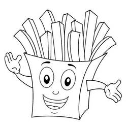 Dibujo para colorear: Papas Fritas (Comida y Nutrición) #209092 - Dibujos para Colorear e Imprimir Gratis