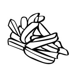 Dibujo para colorear: Papas Fritas (Comida y Nutrición) #209096 - Dibujos para Colorear e Imprimir Gratis