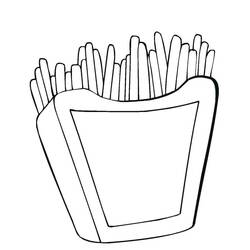 Dibujo para colorear: Papas Fritas (Comida y Nutrición) #209097 - Dibujos para Colorear e Imprimir Gratis