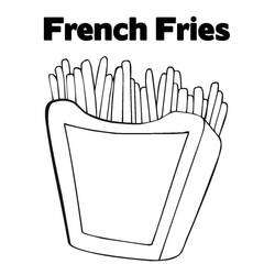 Dibujo para colorear: Papas Fritas (Comida y Nutrición) #209108 - Dibujos para Colorear e Imprimir Gratis
