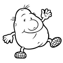 Dibujo para colorear: Patata (Comida y Nutrición) #207415 - Dibujos para Colorear e Imprimir Gratis