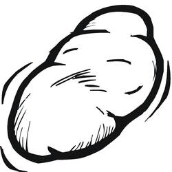 Dibujo para colorear: Patata (Comida y Nutrición) #207420 - Dibujos para Colorear e Imprimir Gratis