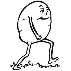 Dibujo para colorear: Patata (Comida y Nutrición) #207427 - Dibujos para Colorear e Imprimir Gratis