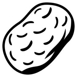 Dibujo para colorear: Patata (Comida y Nutrición) #207429 - Dibujos para Colorear e Imprimir Gratis