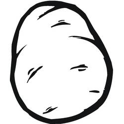 Dibujo para colorear: Patata (Comida y Nutrición) #207430 - Dibujos para Colorear e Imprimir Gratis