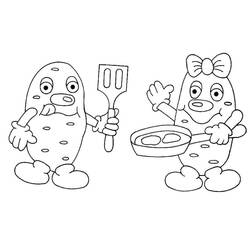 Dibujo para colorear: Patata (Comida y Nutrición) #207433 - Dibujos para Colorear e Imprimir Gratis