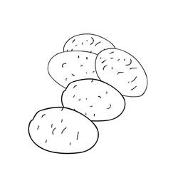 Dibujo para colorear: Patata (Comida y Nutrición) #207434 - Dibujos para Colorear e Imprimir Gratis