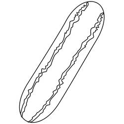 Dibujo para colorear: Pepino (Comida y Nutrición) #207540 - Dibujos para Colorear e Imprimir Gratis