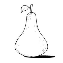 Dibujo para colorear: Pera (Comida y Nutrición) #203742 - Dibujos para Colorear e Imprimir Gratis