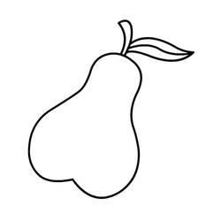Dibujo para colorear: Pera (Comida y Nutrición) #203743 - Dibujos para Colorear e Imprimir Gratis