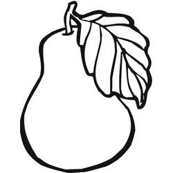 Dibujo para colorear: Pera (Comida y Nutrición) #203745 - Dibujos para Colorear e Imprimir Gratis
